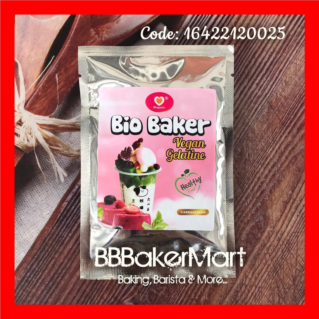 Gelatine BỘT CHAY Vegan Gelatine BIO BAKER - 1 gói 25gr