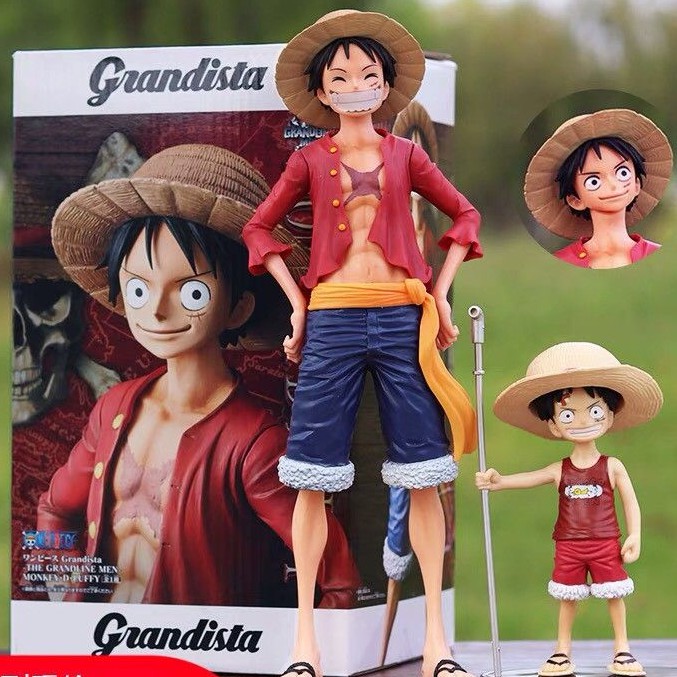 ẢNH THẬT] Mô hình Luffy Grandista ( 3 mặt) cực đẹp cao 27cm - Mô Hình Figure One Piece