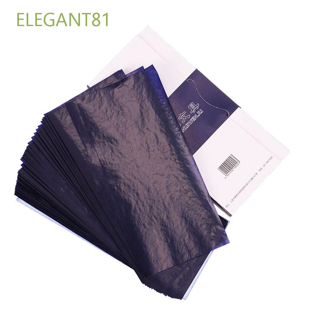 Set 50 tờ giấy than hai mặt mỏng 48k màu xanh dương blue làm bằng Carbon ELEGANT81