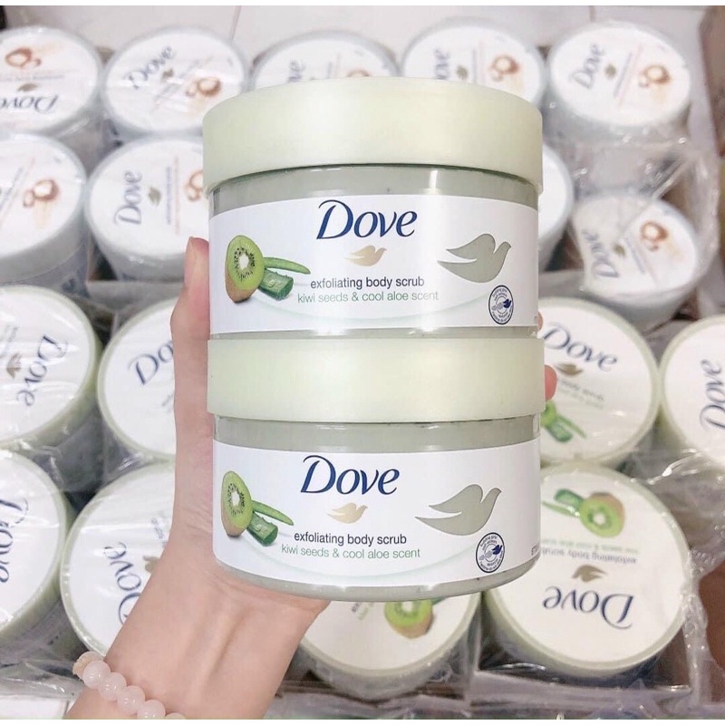 ✅ [Hàng Úc] Tẩy da chết Body DOVE, Tẩy Tế Bào Chết Cơ Thể  oải hương trắng Trẻ hóa da [Nhập khẩu chính hãng] đủ mùi