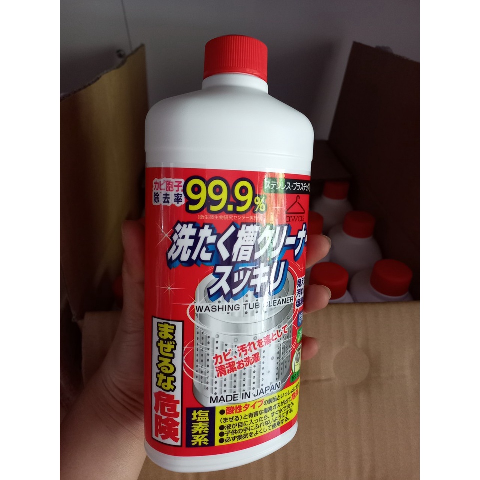 Nước tẩy lồng máy giặt 550ml Nhật Bản hàng NỘI ĐỊA NHẬT BẢN