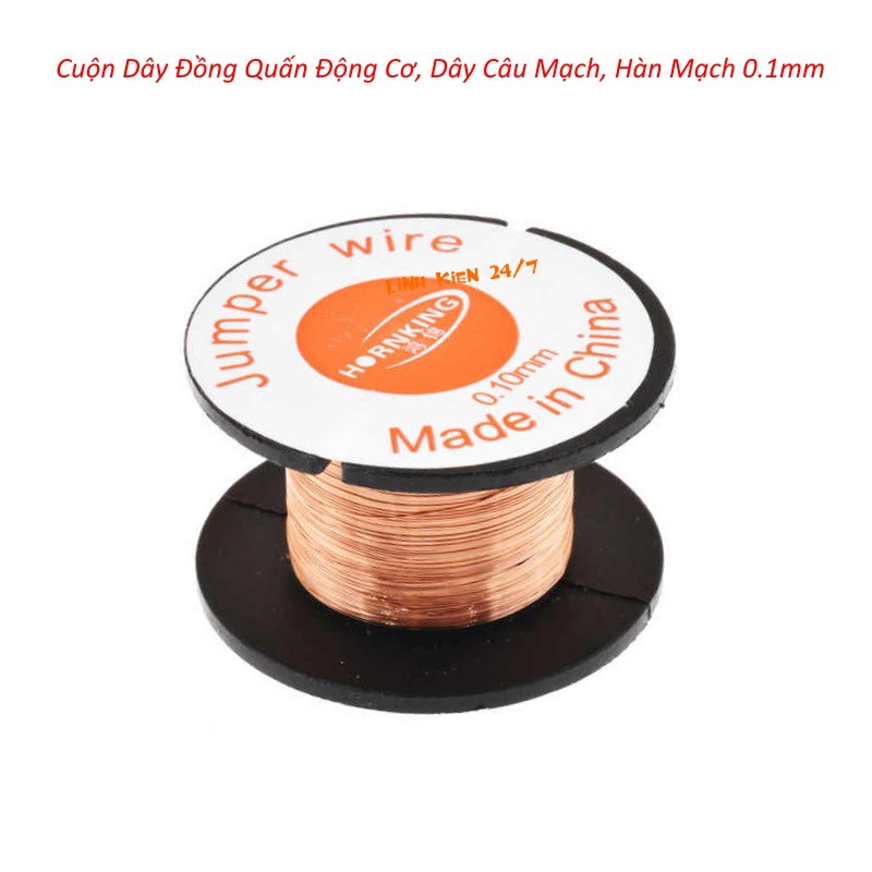 Cuộn Dây Đồng Quấn Động Cơ, Dây Câu Mạch 0.1mm