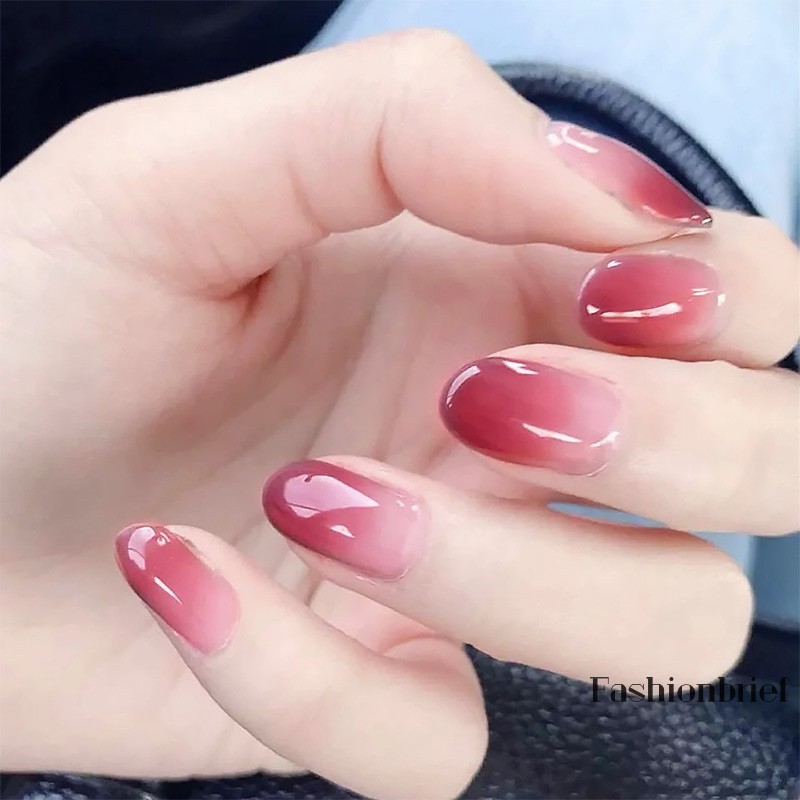 [Hàng mới về] Set 24 móng giả màu loang cho nữ