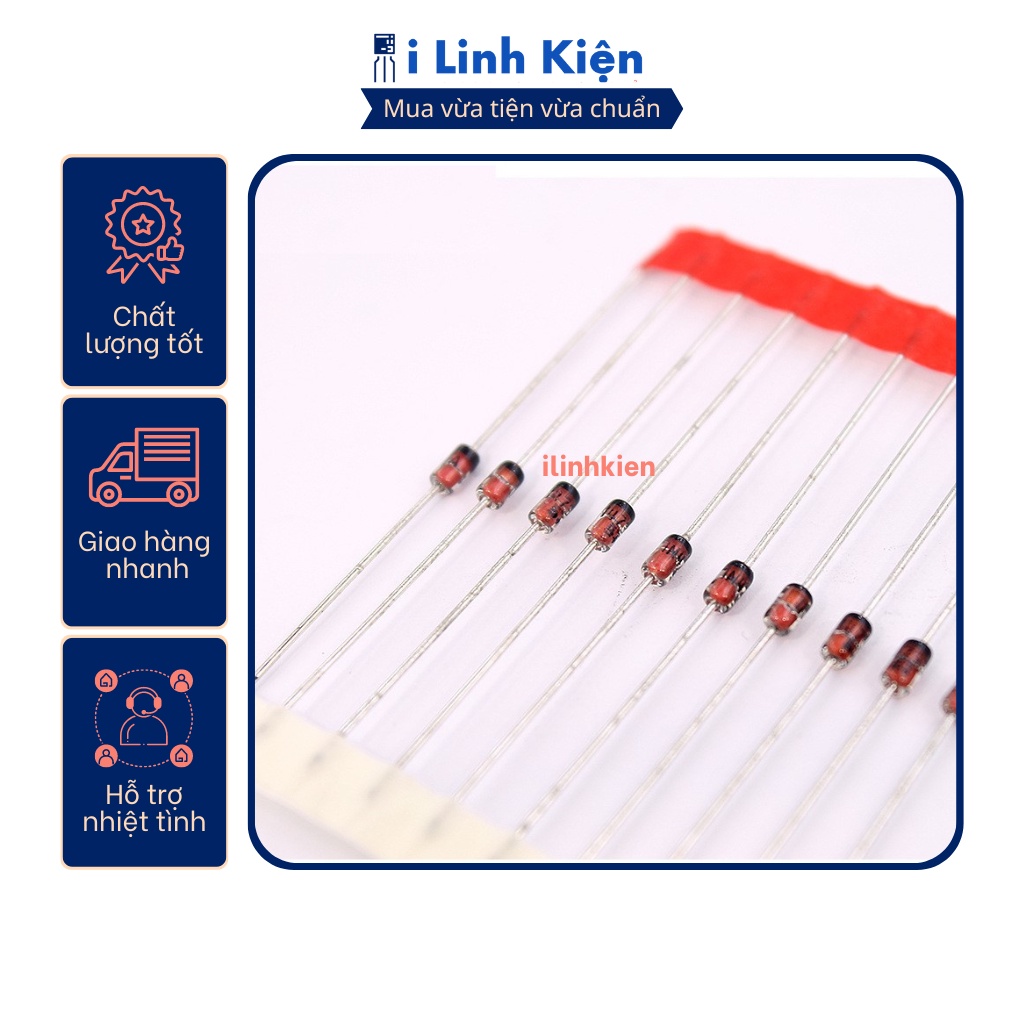 Diode zener 1W 18V 1N4746A 10 chiếc