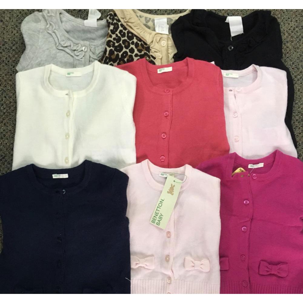 Áo khoác len cardigan Benetton xuất dư