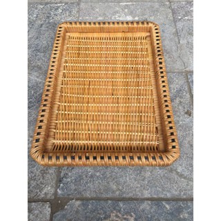 Khay nhựa giả mây size 30*40cm
