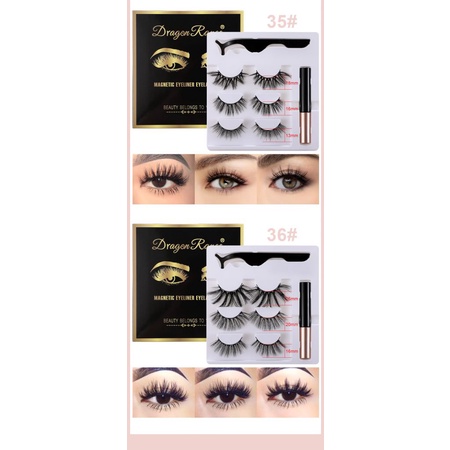 Bộ lông mi giả 3D từ tính kèm bút kẻ mắt dạng lỏng tiện dụng
 | BigBuy360 - bigbuy360.vn