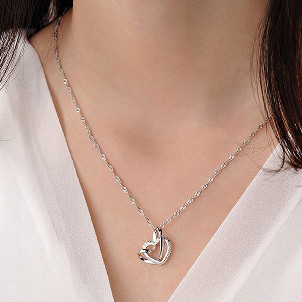 Dây chuyền mạ bạc S925 mặt trái tim