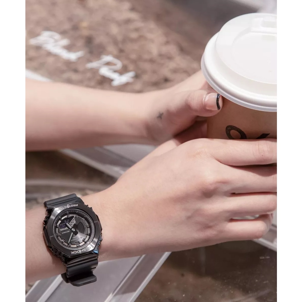 Đồng hồ unisex Casio G-Shock GM-S2100B-8A chống va đập, chống nước 200m, hàng chính hãng