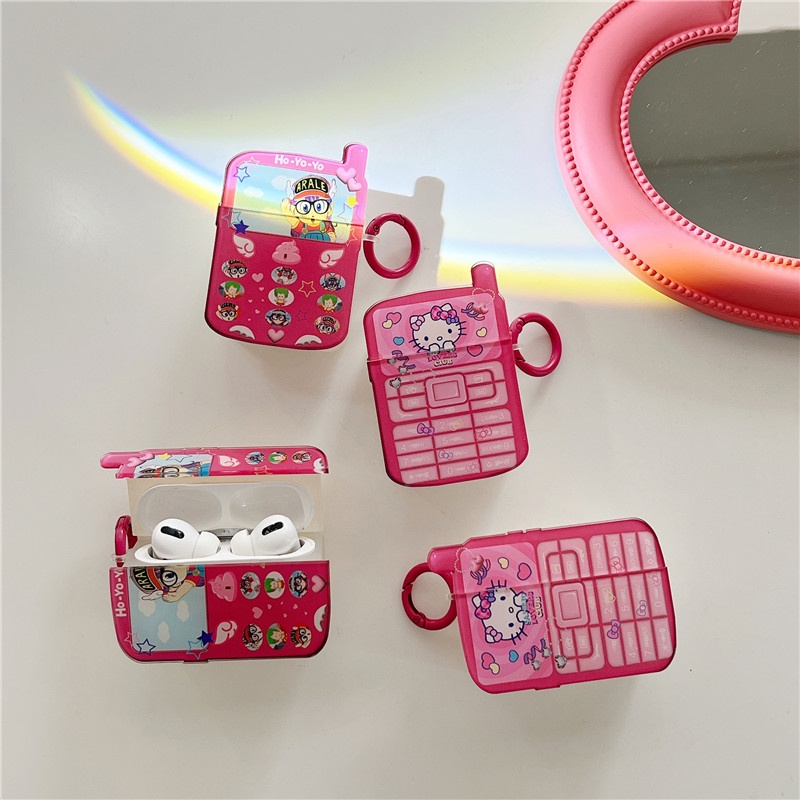 Black pink Kim Jisoo EchoVỏ Bảo Vệ Hộp Sạc Tai Nghe Airpods 1 & 2 Pro / 3 Gen 2021 Màu Đen / Hồng KiisooEcho hello kitty Cổ Điển