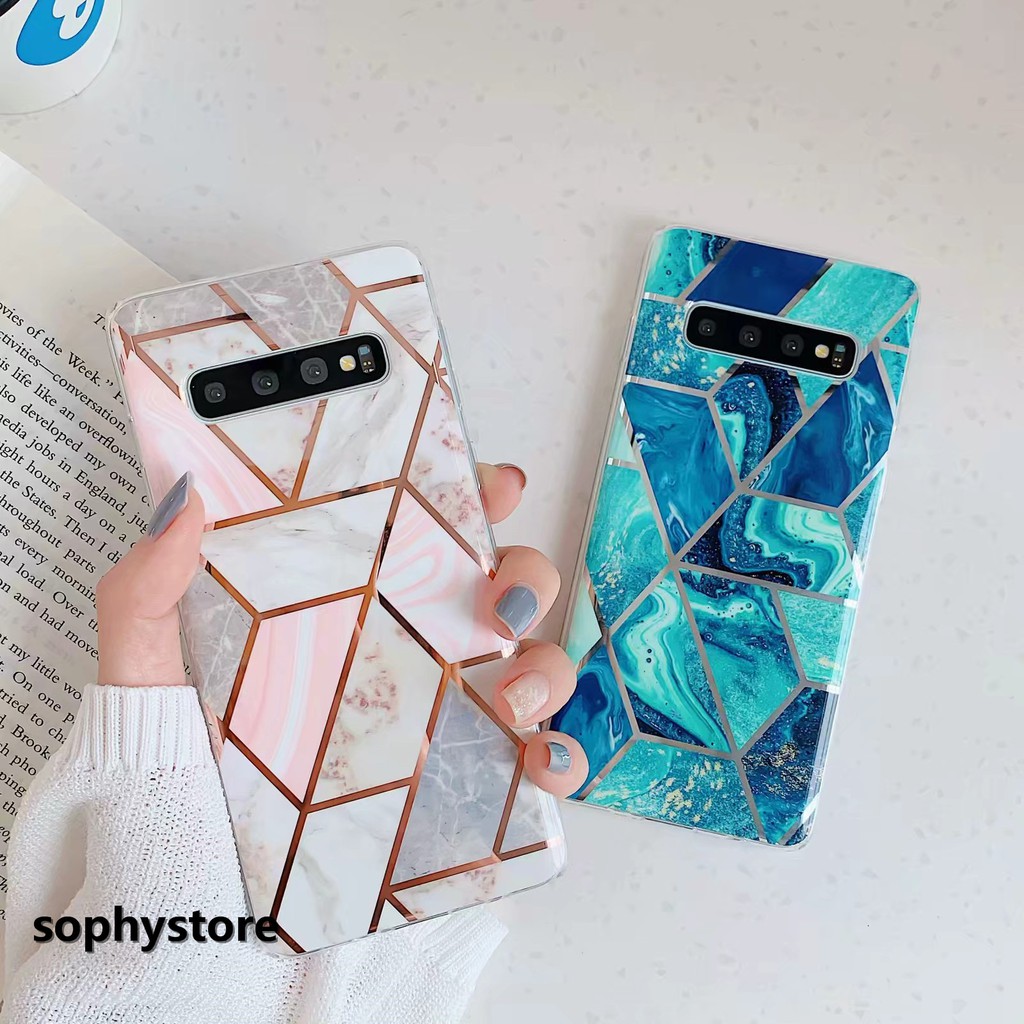 Ốp điện thoại dẻo vân đá cẩm thạch Samsung S8 S9 S10 Plus S10e A40 A50 A70 Huawei P20 P30 Mate 20 Pro