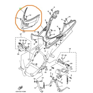 Ốp bình xăng Mio Classico 2007 - 2012 Yamaha