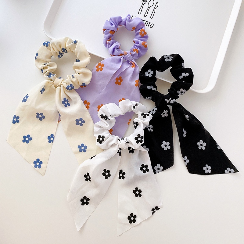 Dây buộc tóc nữ phong cách Nhật Hàn họa tiết trẻ trung