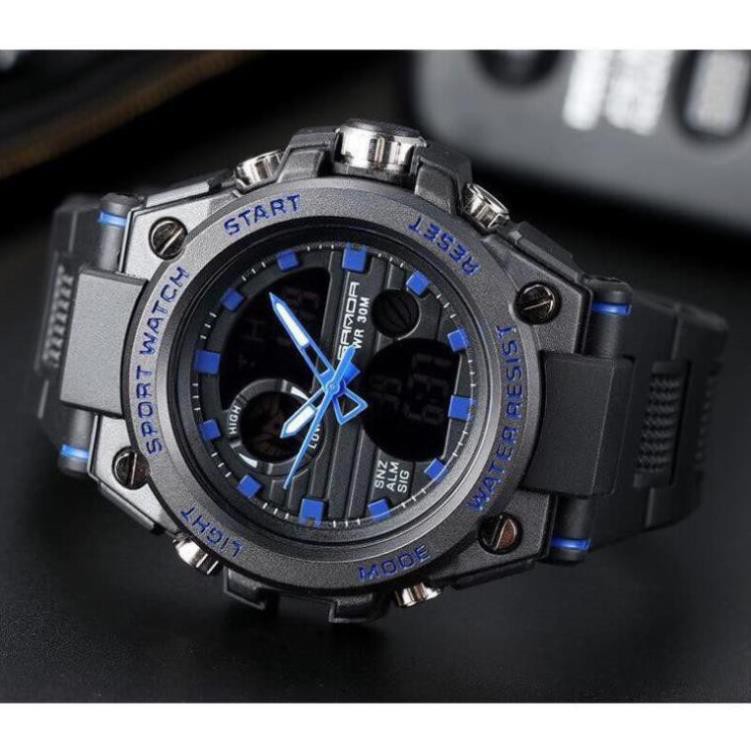 Đồng hồ thể thao nam SANDA dây khớp nhựa vòng cung SD03 FASHION_WATHCES | BigBuy360 - bigbuy360.vn