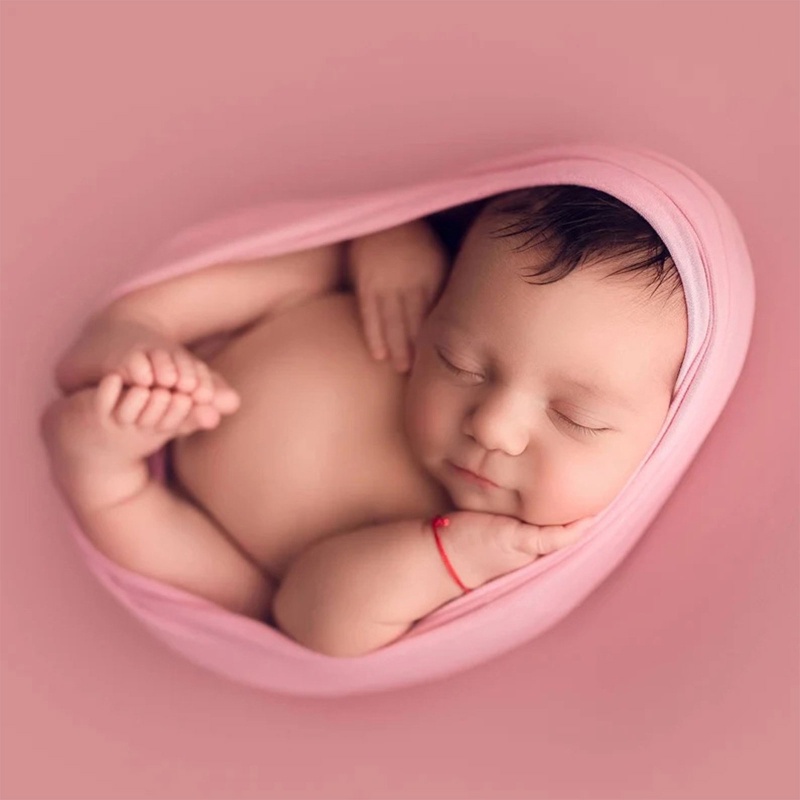 Chăn Quấn Ngủ Co Giãn Dùng Làm Phụ Kiện Chụp Ảnh Cho Bé Sơ Sinh