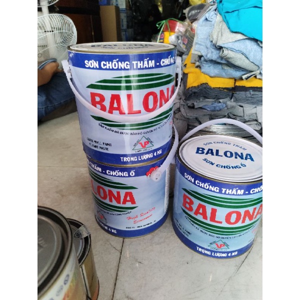 lon 4kg sơn balona gốc dầu chống thấm chống ố vàng