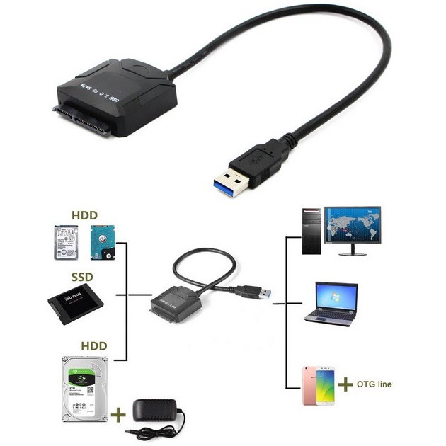 Cáp USB 3.0 to SATA cho HDD 2.5'' / 3.5''