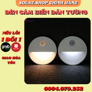 Đèn cảm biến, đèn led tròn cảm ứng chuyển động dán tường