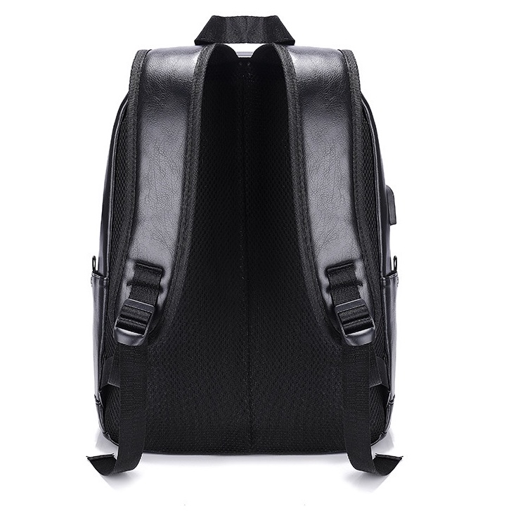 Balo nam nữ da pu lv giá rẻ đẹp RIKY cặp da nam nữ thời trang hàn quốc ulzzang đựng laptop 15.6 inch