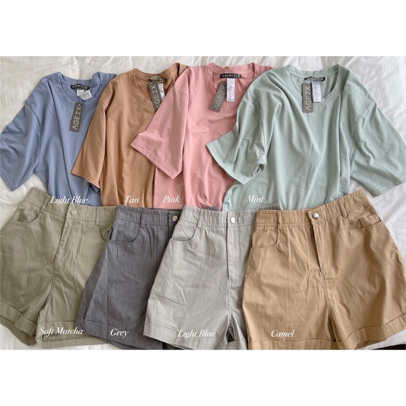Áo Thun Pastel AGE2X Phong Cách Hàn Quốc Nam Nữ Đều Mặc Được