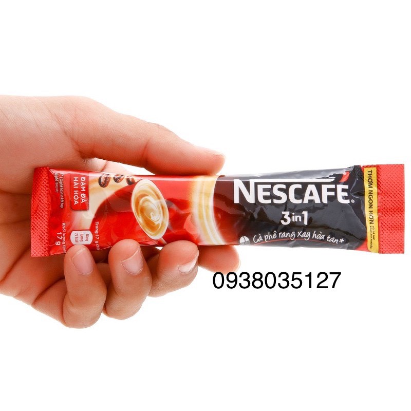 [Q1 - HCM] GÓI LẺ NESCAFE 3IN1 ĐẬM ĐÀ HÀI HOÀ 17 GR (màu Đỏ) - Date T09/2022 - bán lẻ cho người mới dùng thử