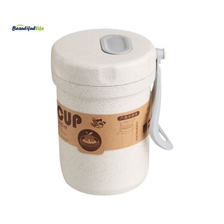 Cốc uống nước lúa mạch 300ml nhiều màu