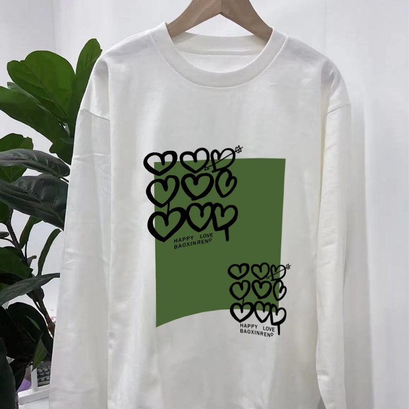 NRVP Áo Thun Nữ Dài Tay Dáng Rộng Phong Cách Hàn Quốc Mới