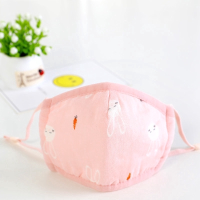 (Hàng Mới Về) Khẩu Trang Cotton Chống Bụi Cho Trẻ Em Jp6 Có Dây Đeo Điều Chỉnh Được
