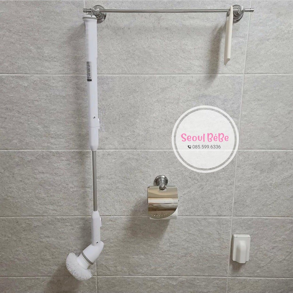 Máy Cọ Rửa Nhà Vệ Sinh 3 đầu chải, Làm Sạch Vết Bẩn, sàn nhà, lavabo, tường ốp đá OHOLLA madeinkorea