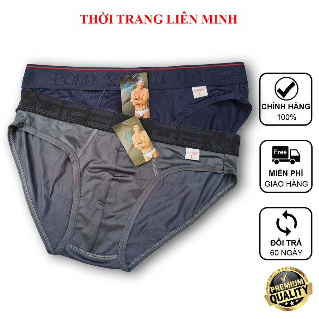 Combo 2 quần lót nam nhiều lưng thun lạnh cao cấp 4 chiều co dãn tốt đồ lót quần xì nam sịp tam giác