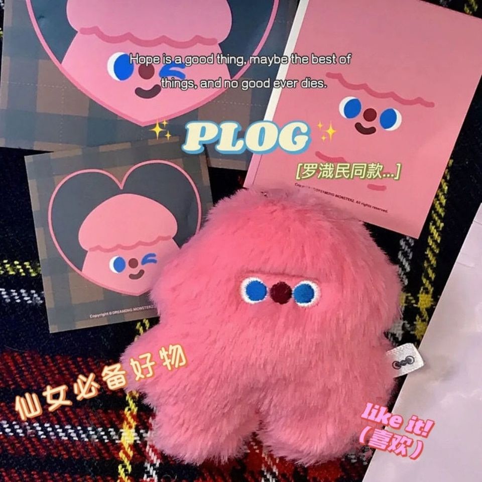 Móc khóa ENVIROSAX phong cách búp bê nhồi bông dễ thương