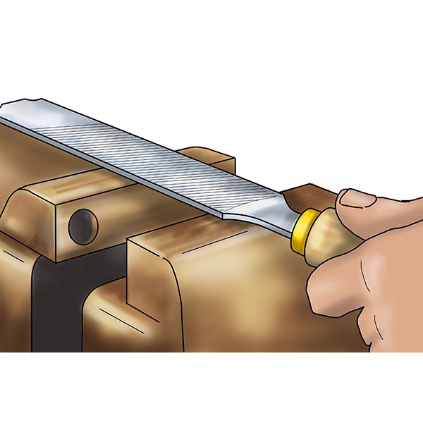 Dũa dẹp cán bọc nhựa dẻo  Asaki