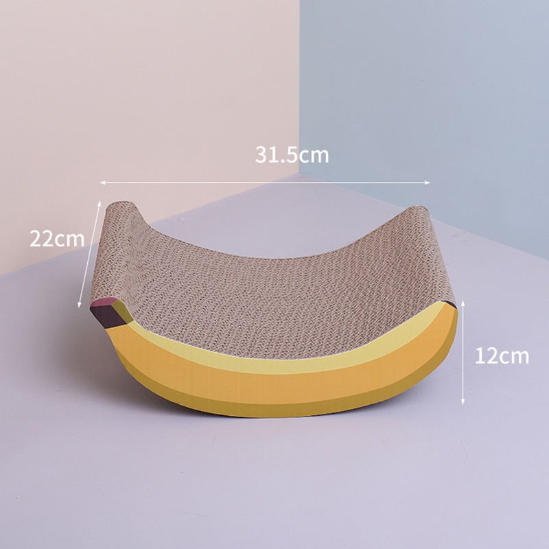 [Hàng HOT] Bàn cào móng cho mèo Hình quả chuối Dễ thương【Tennessee052】