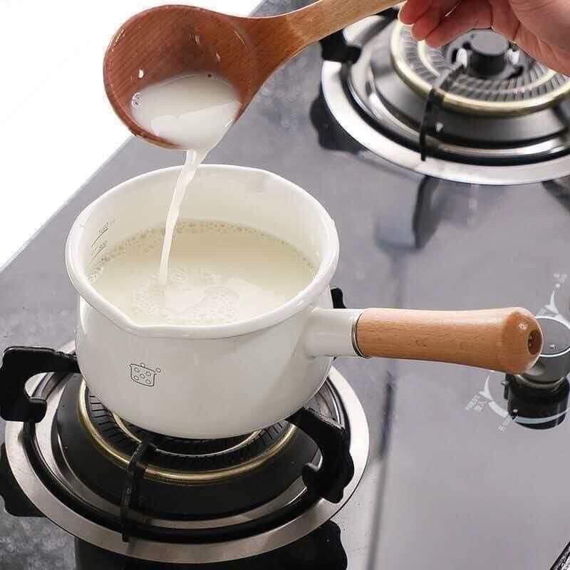 Nồi Sứ MODUI Hàn Quốc Cao Cấp Nồi Nấu Bột Nấu Cháo Cho Bé Ăn Dặm (Có Vạch Chia)