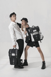 [Hàng Thiết Kế] Balo Phối Da Nắp Gài Nam Châm Thời Trang Vải Canvas Cao Cấp NOVA BACKPACK - Chống Nước Tote Talk