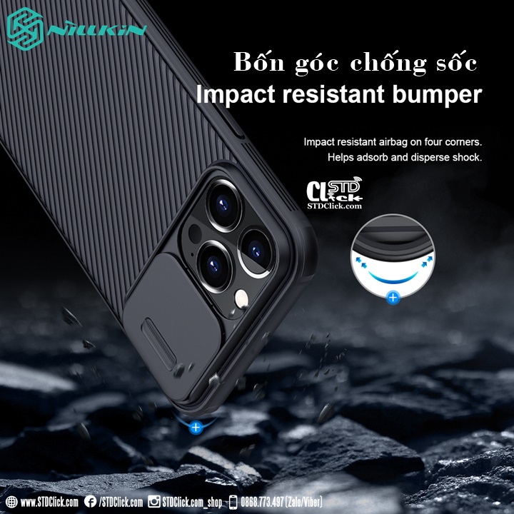 ỐP LƯNG IPHONE 13 PRO MAX NILLKIN CAMSHIELD PRO NILLKIN CHÍNH HÃNG