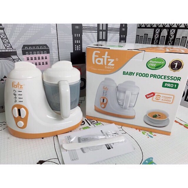 Máy xay hấp chế biến thức ăn dặm pro 1 Fatz- chính hãng