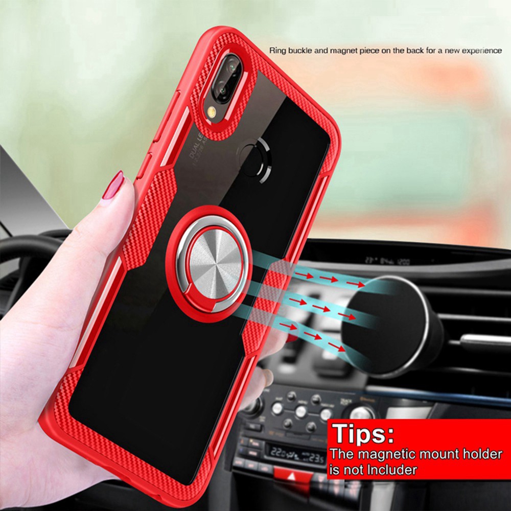 Ốp điện thoại có giá đỡ nhẫn từ tính dành cho Xiaomi Mi 8 Lite Mi 8 Mi 8 SE