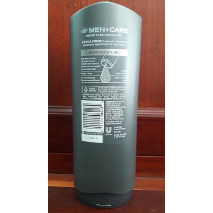 Sữa Tắm & Rửa Mặt Nam 2in1 Dove Men Extra Fresh +CARE 532 ml