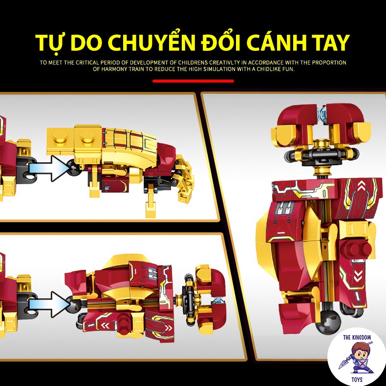 Đồ Chơi Lắp Ráp HulkBuster Iron Man Mô Hình Robot Siêu Anh Hùng Người Sắt LY76026