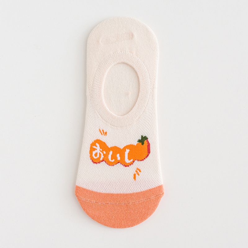 Đôi Vớ Thuyền Họa Tiết Trái Cây Dễ Thương Cho Nữ