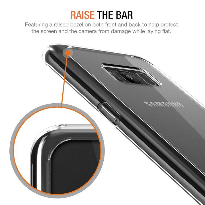 Ốp lưng silicon dẻo trong suốt mỏng 0.6mm cho Samsung Galaxy S8 Plus hiệu Ultra Thin - Hàng chính hãng
