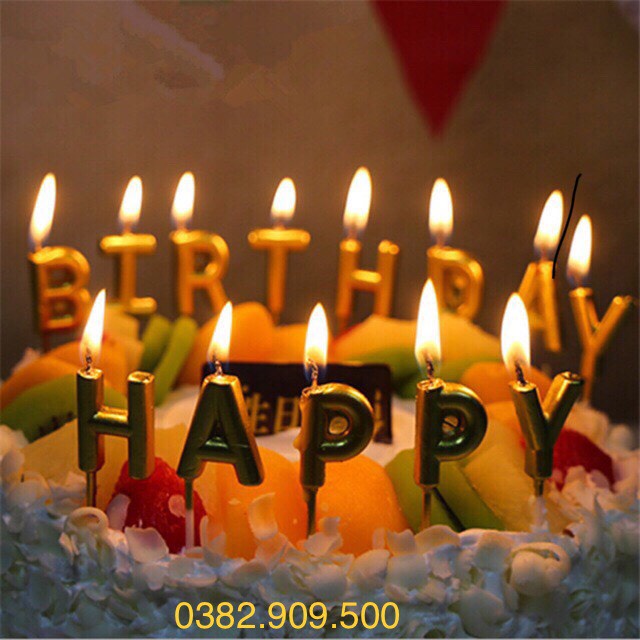 [GIÁ GỐC]NẾN CHỮ HAPPY BIRTHDAY nhiều màu - TRANG TRÍ BÁNH SINH NHẬT- Phụ kiện trang trí bánh sinh nhật