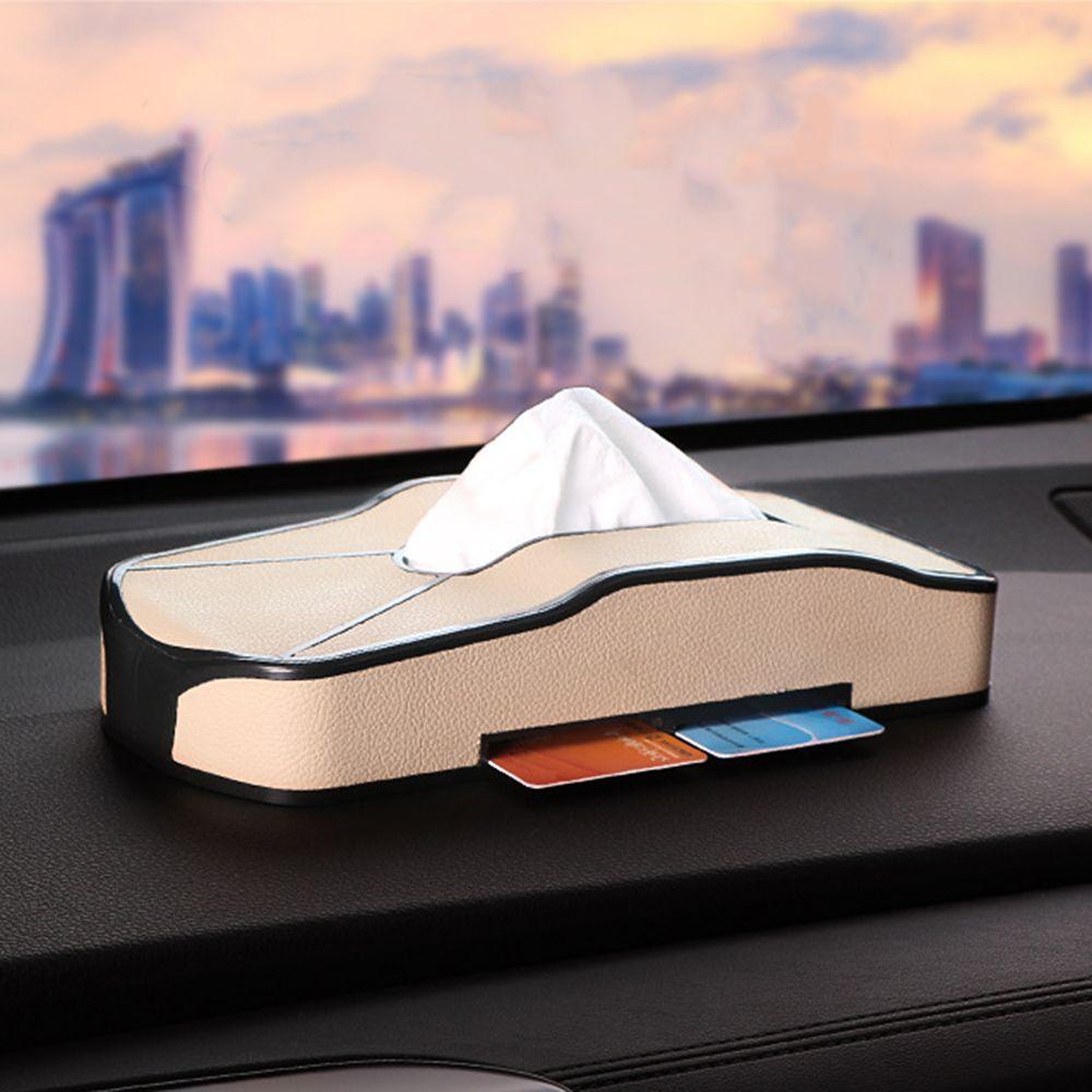 MAYSHOW Hộp Đựng Khăn Giấy / Thẻ Đa Năng Thông Dụng Cho Xe Hơi