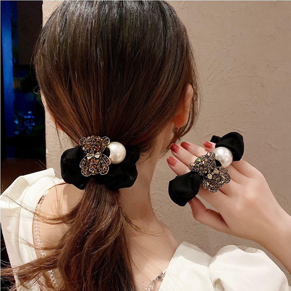 Dây Cột Tóc Phong Cách Vintage Thanh Lịch WMES15H|Dây Buộc Tóc Phong Cách Retro Cho Nữ