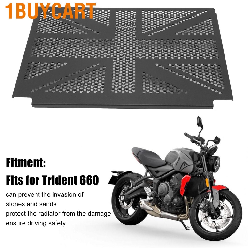 1buycart Radiator Grille Guard Cover Stainless Steel Motorcycle Protector for Trident 660