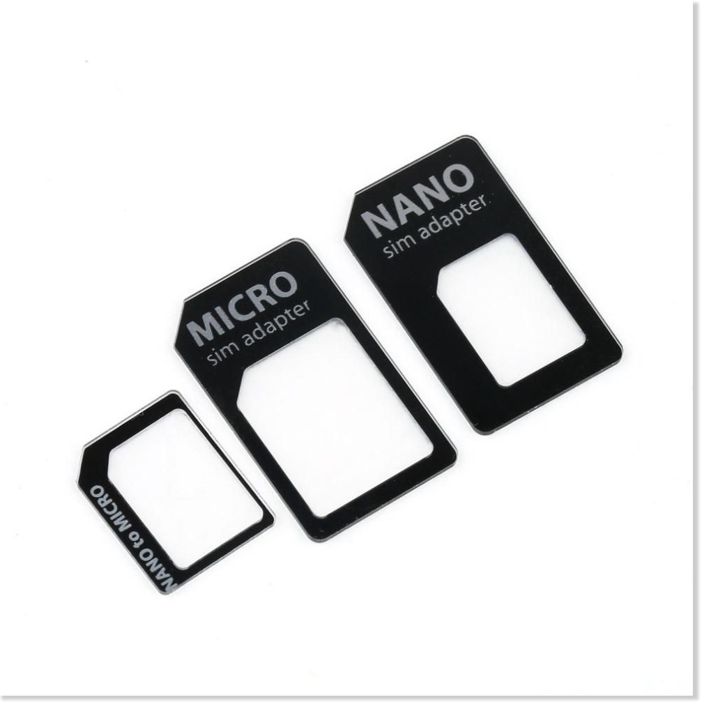 Bộ SIM Card 🎉SALE ️🎉 Bộ SIM Card Adapter 4 trong 1 Nano Micro SIM Adapter, dễ dàng tháo lắp khe sim 5652