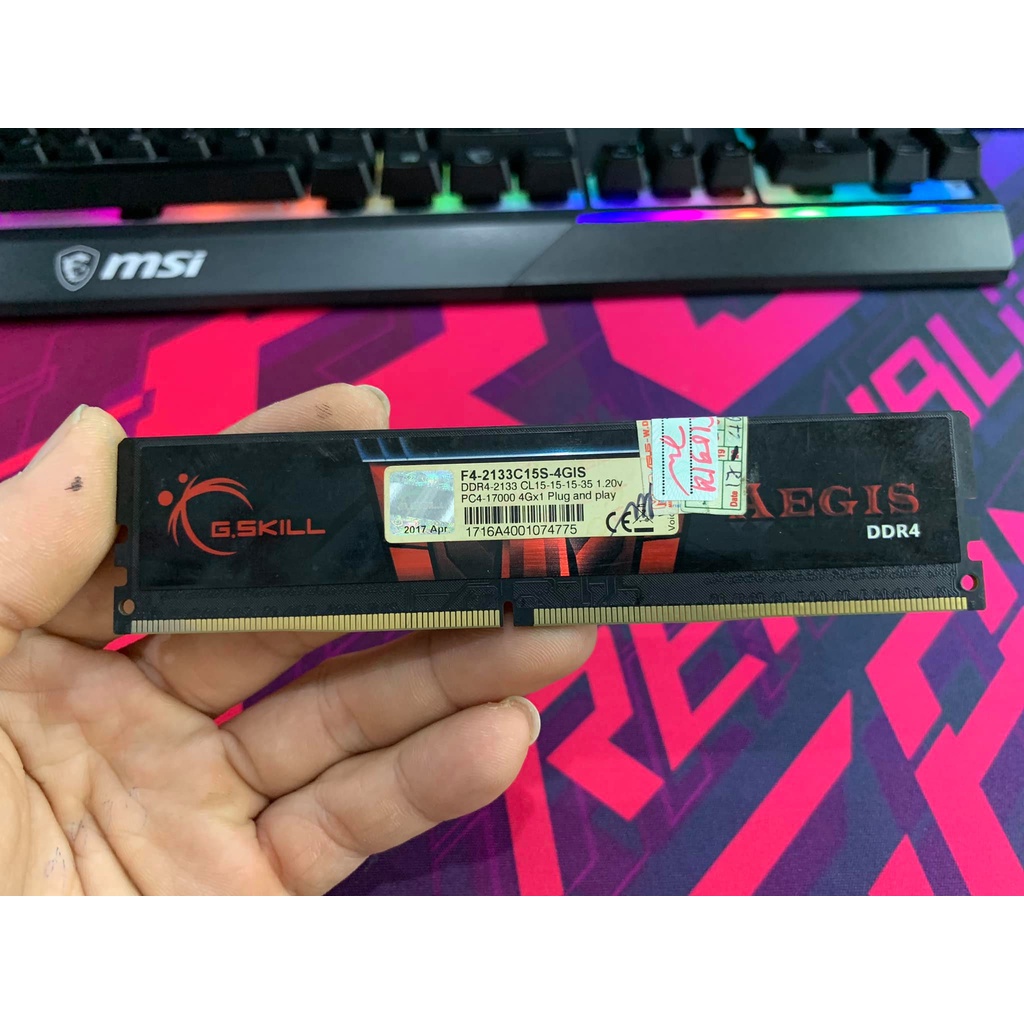 Ram G.Skill Aegis DDR4 4GB Bus 2133MHz - Hàng chính hãng