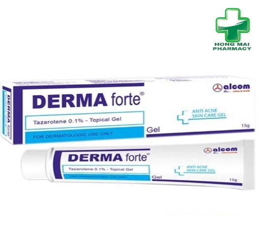 [CHÍNH HÃNG] Gel giảm mụn, ngừa thâm Derma Forte 15g - Chính hãng tại hiệu thuốc