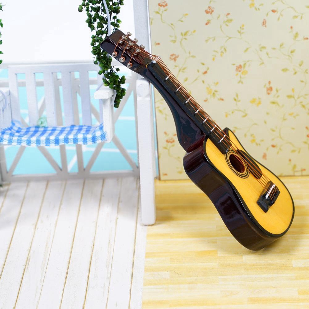 Mô Hình Đàn Guitar Ukulele Mo H0O3 Tỉ Lệ 1: 12 Trang Trí Nhà Búp Bê